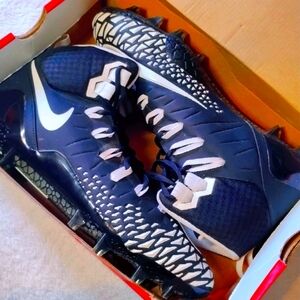 Nike Savage Pro Black And White Football Cleats